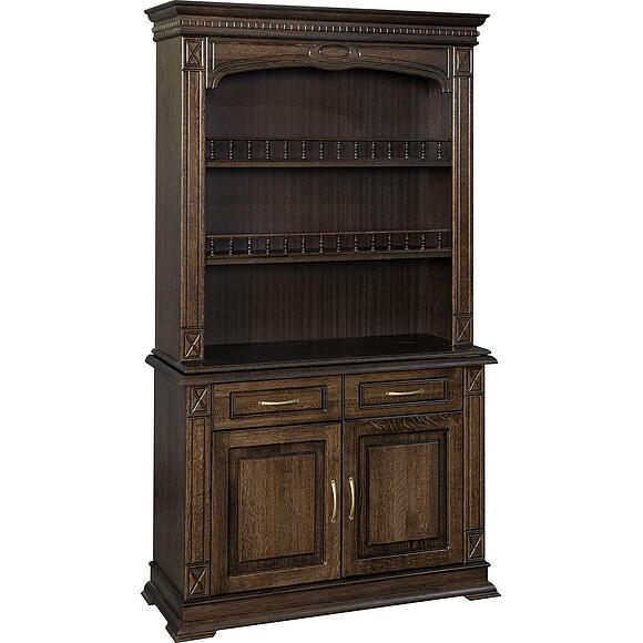 Шкаф комбинированный 2д «Верди Классик» П1.0487.0.41, Материал: массив дуба, Цвет: Венге (Shkaf_kombinirovannii_Verdi_Luks_2-1-_P487-41_venge-1.jpg) Шкаф комбинированный 2д «Верди Классик» П1.0487.0.41