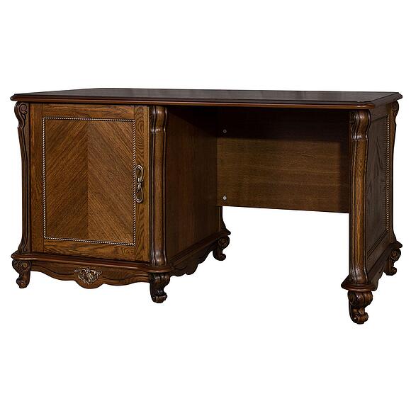 Стол письменный «Алези» П1.350.2.06-01 (П395.06-01), Материал: массив дуба, Цвет: Античная бронза (Stol_Alezi_P395-06-01_antichnaya-bronza.jpg) Стол письменный «Алези» П1.350.2.06-01 (П395.06-01)