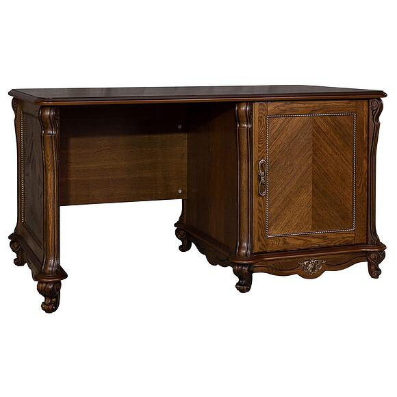 Стол письменный «Алези» П1.350.2.06 (П395.06), Материал: массив дуба, Цвет: Античная бронза (Stol_Alezi_P395.jpg) Стол письменный «Алези» П1.350.2.06 (П395.06)