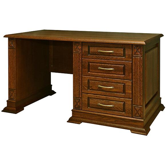 Стол письменный «Верди Классик» П3.0487.2.09, Материал: массив дуба, Цвет: Черешня (Stol_Verdi_Luks_9_P432-14_chereshniy-1-1.jpg) Стол письменный «Верди Классик» П3.0487.2.09