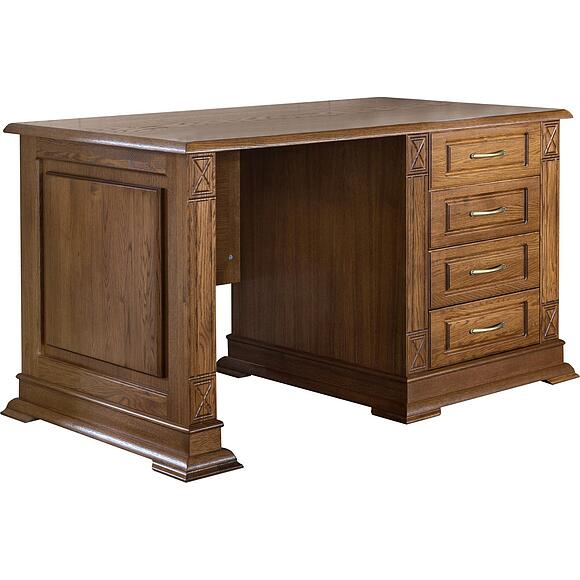 Стол письменный «Верди Классик» П3.0487.2.09, Материал: массив дуба, Цвет: Дуб рустикаль (Stol_Verdi_Luks_9_P432-14_dyb_rystikal-2.jpg) Стол письменный «Верди Классик» П3.0487.2.09