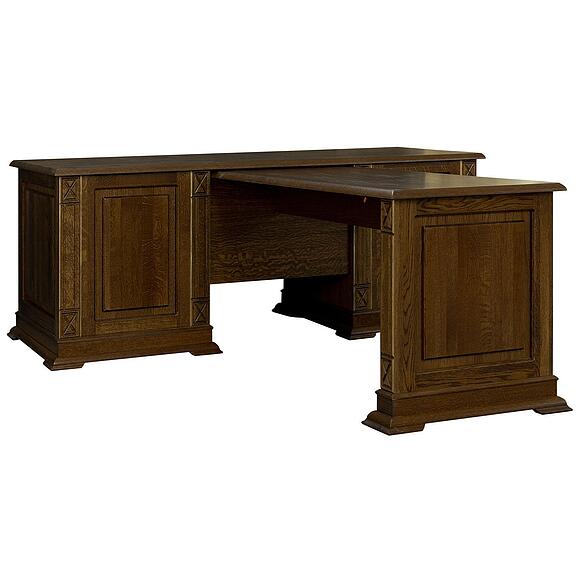 Стол письменный «Верди Классик» П3.0487.2.08, Материал: массив дуба, Цвет: Черешня с золочением (Stol_Verdi_luks-8_P432-13_chereshnya-s-zolocheniem-1.jpg) Стол письменный «Верди Классик» П3.0487.2.08