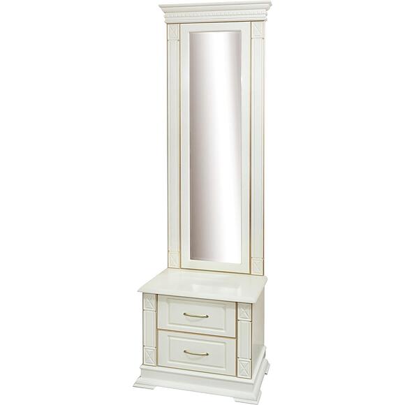 Трюмо «Верди Классик» П3.0487.3.08, Материал: массив дуба, Цвет: Слоновая кость с золочением (Trumo_Verdi_Lux_P433-08z_slonovaya_kost_s_zolocheniyem-1.jpg) Трюмо «Верди Классик» П3.0487.3.08