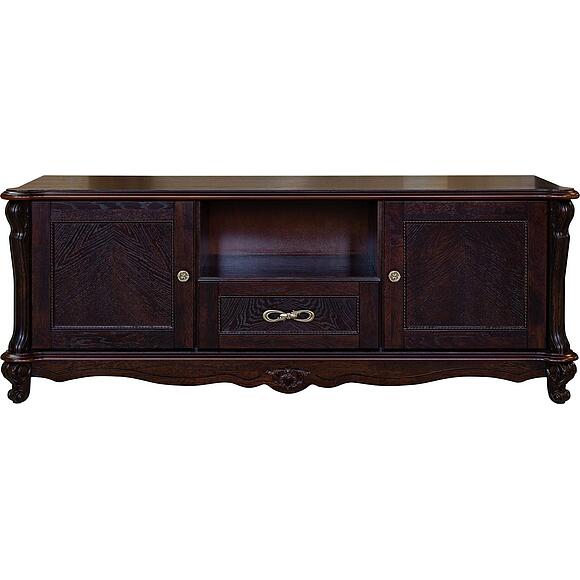 Тумба ТВ «Алези» П1.350.0.02 (П350.02), Материал: массив дуба, Цвет: Горячий шоколад (Tumba_TV_Alezi_P1-350-0-02_goryachiy-shokolad.jpg) Тумба ТВ «Алези» П1.350.0.02 (П350.02)