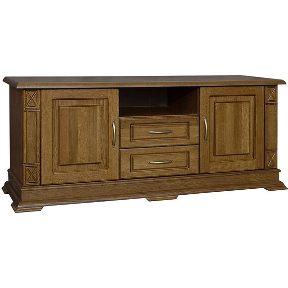 Тумба ТВ «Верди Классик» П1.0487.0.10, Материал: массив дуба, Цвет: Дуб рустикаль (Tumba_VerdiLux_p487-48_dub_rust-1.jpg) Тумба ТВ «Верди Классик» П1.0487.0.10