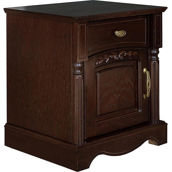 Тумба прикроватная «Паола» БМ2.671.1.30-01(2162-01), Материал: массив дуба, Цвет: Горячий шоколад (Tumba_prikrovatnaya_Paola-2162-01_BM671_goryachii_shokolad--kopiya.jpg) Тумба прикроватная «Паола» БМ2.671.1.30-01(2162-01)