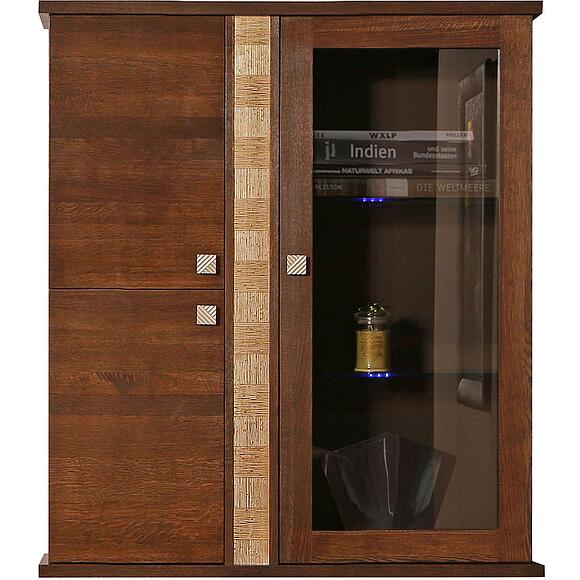 Шкаф комбинированный навесной «Тунис» П6.343.0.28 (П343.28Ш), Материал: ДСП+шпон, Цвет: Черешня с золочением (Tunis_-kopiya_.jpg) Шкаф комбинированный навесной «Тунис» П6.343.0.28 (П343.28Ш)