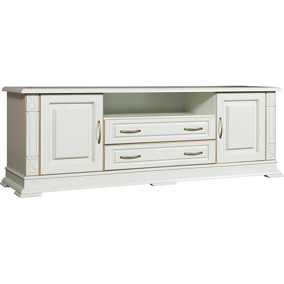 Тумба ТВ «Верди Классик» П1.0487.0.47, Материал: массив дуба, Цвет: Слоновая кость с золочением (Tymba_Verdi_Luks_Tv_22-1_P487-47_slon_kost_s_zolocheniem__-2.jpg) Тумба ТВ «Верди Классик» П1.0487.0.47