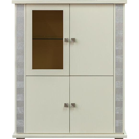 Тумба комбинированная «Тунис» П6.343.0.23 (П343.23/1Ш), Цвет: Слоновая кость с серебром (Tymba_kombinirovannaya_Tynis_P343-23-1_slon_kost_s_serebrom.jpg) Тумба комбинированная «Тунис» П6.343.0.23 (П343.23/1Ш)