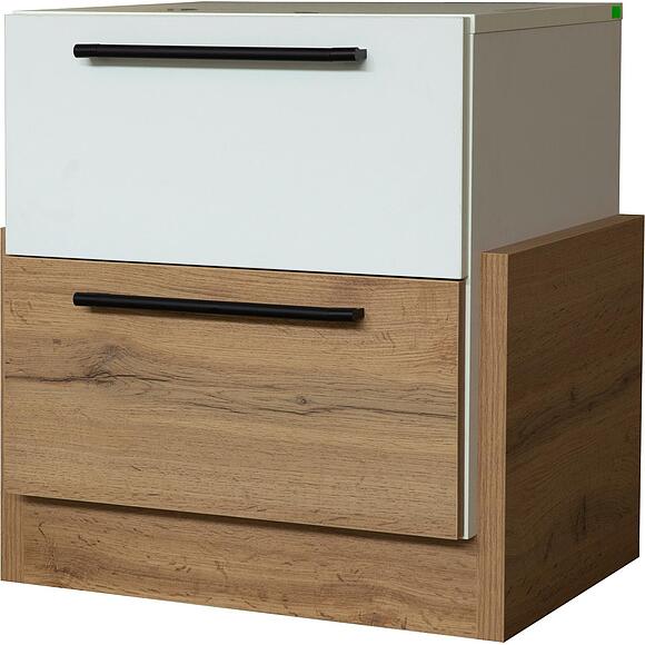 Тумба прикроватная «Гвиана» П631.04 (Белый + дуб вотан)