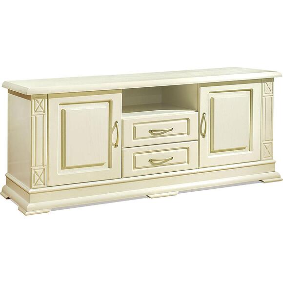 Тумба ТВ «Верди Классик» П1.0487.0.10, Материал: массив дуба, Цвет: Слоновая кость (Verdi_A_tumba_tv2_1_slon-kopiya5e1d631025522-1.jpg) Тумба ТВ «Верди Классик» П1.0487.0.10