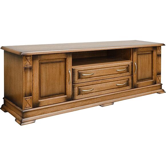 Тумба ТВ «Верди Классик» П1.0487.0.47, Материал: массив дуба, Цвет: Дуб рустикаль с патинированием (Verdi_luks_p-4875dd4e4e32eccd-2.jpg) Тумба ТВ «Верди Классик» П1.0487.0.47