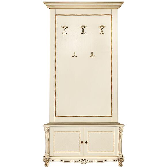 Вешалка напольная «Алези» П1.350.3.05 (П540.05), Цвет: Слоновая кость с золочением (Veshalka_Alezi1_P540.jpg) Вешалка напольная «Алези» П1.350.3.05 (П540.05)