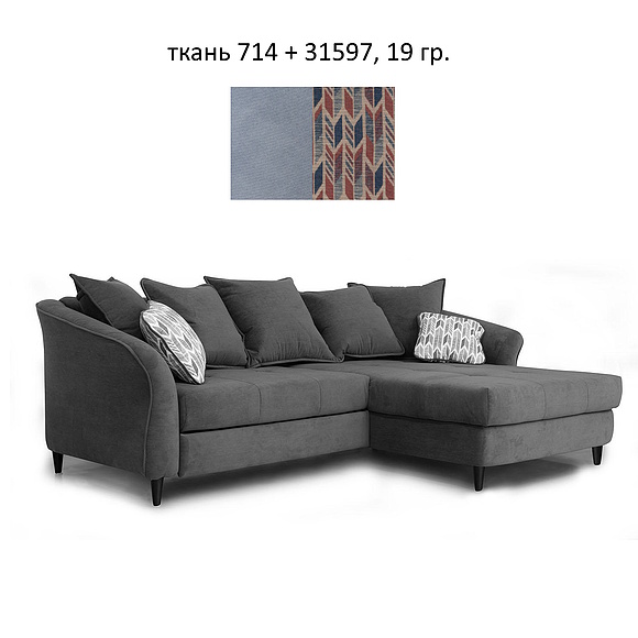 Угловой диван «Роберто 1» (2ML/R.8MR/L) - Только онлайн