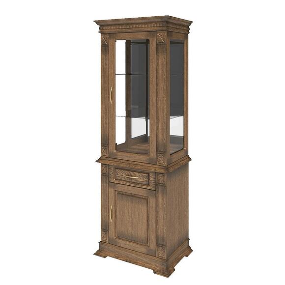 Шкаф комбинированный «Верди Классик» П1.0487.0.34, Материал: массив дуба, Цвет: Дуб рустикаль с патинированием (dub_rustikal_patina5d258bc63c794-1.jpg) Шкаф комбинированный «Верди Классик» П1.0487.0.34