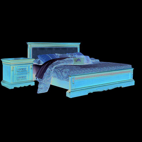 Кровать двойная «Милана» низкое изножье мягкая спинка