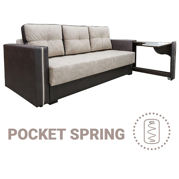 3-х местный диван «Мелисса» со столиком (3мL/R)