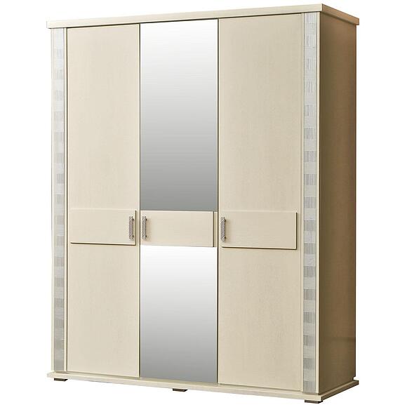 Шкаф для одежды «Тунис» П6.343.1.01-01 (П344.01), Материал: массив дуба, Цвет: Слоновая кость с серебром (shkaf_dlya_odejdy_tunis_p344_01_slon_kost_2.jpg) Шкаф для одежды «Тунис» П6.343.1.01-01 (П344.01)