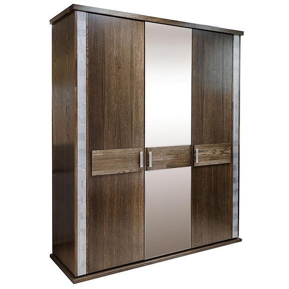 Шкаф для одежды «Тунис» П6.343.1.01-01 (П344.01), Материал: массив дуба, Цвет: Венге с серебром (shkaf_dlya_odejdy_tunis_p344_01_venge_serebro.jpg) Шкаф для одежды «Тунис» П6.343.1.01-01 (П344.01)