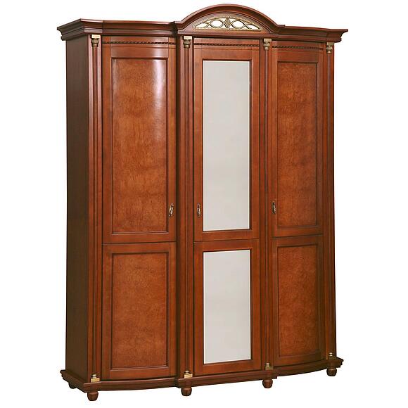 Шкаф для одежды 3д «Валенсия Классик» П3.0589.1.10, Материал: массив березы, Цвет: Каштан (shkaf_dlya_odejdy_valensiya_3_p254_10_r46_patinir-3.jpg) Шкаф для одежды 3д «Валенсия Классик» П3.0589.1.10