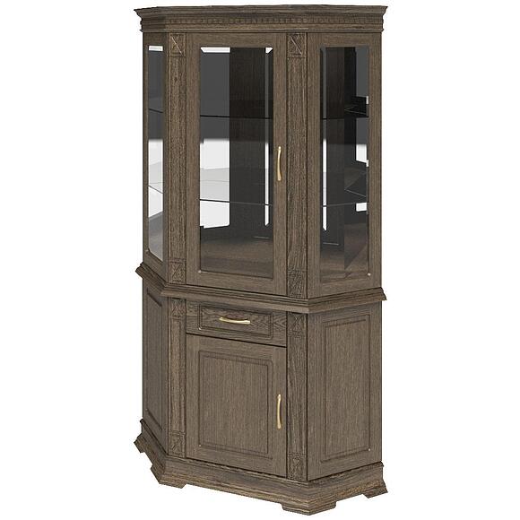 Шкаф комбинированный угловой «Верди Классик» П1.0487.0.18-01, Материал: массив дуба, Цвет: Табак (shkaf_kombinir_verdi_1uz_p487_18z-01_tabak5c7791dca2a11-1.jpg) Шкаф комбинированный угловой «Верди Классик» П1.0487.0.18-01