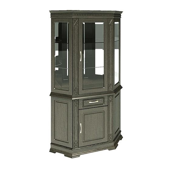 Шкаф комбинированный угловой «Верди Классик» П1.0487.0.18, Материал: массив дуба, Цвет: Венге (shkaf_kombinir_verdi_1uz_p487_18z_venge5c7791af9a632-2.jpg) Шкаф комбинированный угловой «Верди Классик» П1.0487.0.18