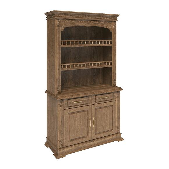 Шкаф комбинированный 2д «Верди Классик» П1.0487.0.41, Материал: массив дуба, Цвет: Дуб рустикаль (shkaf_kombinir_verdi_2-1_p487_41_dub_rustikal5c7e13fd89f13-1.jpg) Шкаф комбинированный 2д «Верди Классик» П1.0487.0.41