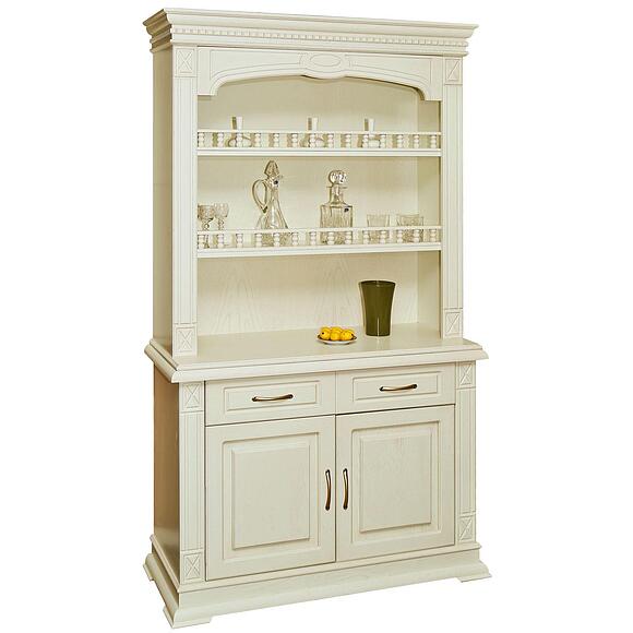 Шкаф комбинированный 2д «Верди Классик» П1.0487.0.41, Материал: массив дуба, Цвет: Слоновая кость (shkaf_kombinir_verdi_2-1_p487_41_slon_kost-1.jpg) Шкаф комбинированный 2д «Верди Классик» П1.0487.0.41