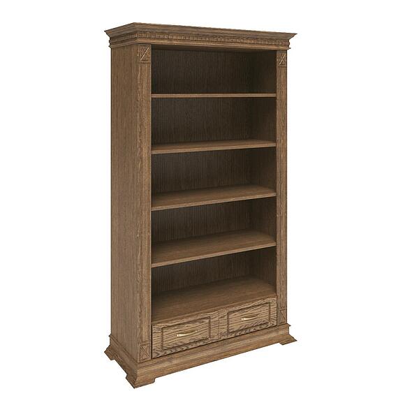 Стеллаж 2д «Верди Классик» П1.0487.0.22, Материал: массив дуба, Цвет: Дуб рустикаль (shkaf_verdi_2_p487_22_dub_rustikal5c7d2882db72f-1.jpg) Стеллаж 2д «Верди Классик» П1.0487.0.22