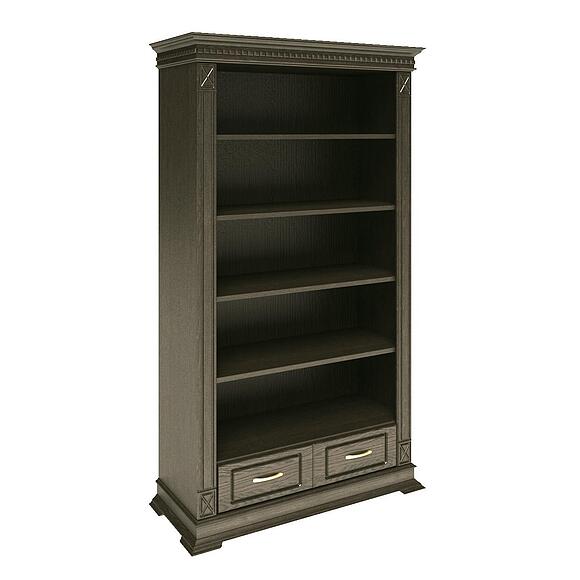 Стеллаж 2д «Верди Классик» П1.0487.0.22, Материал: массив дуба, Цвет: Венге (shkaf_verdi_2_p487_22_venge5c7d28b0c12d9-1.jpg) Стеллаж 2д «Верди Классик» П1.0487.0.22