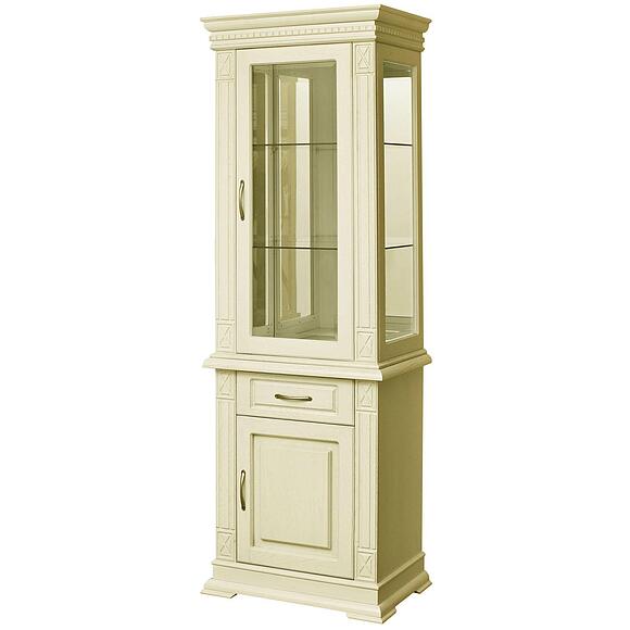 Шкаф комбинированный «Верди Классик» П1.0487.0.34, Материал: массив дуба, Цвет: Слоновая кость (slon_kost5d258bfeae3cf-1.jpg) Шкаф комбинированный «Верди Классик» П1.0487.0.34