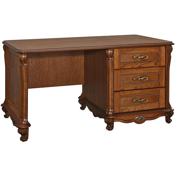 Стол письменный «Алези» П1.350.2.07 (П395.07), Материал: массив дуба, Цвет: Античная бронза (stol_alezi_p395_07_antich_bronza.jpg) Стол письменный «Алези» П1.350.2.07 (П395.07)