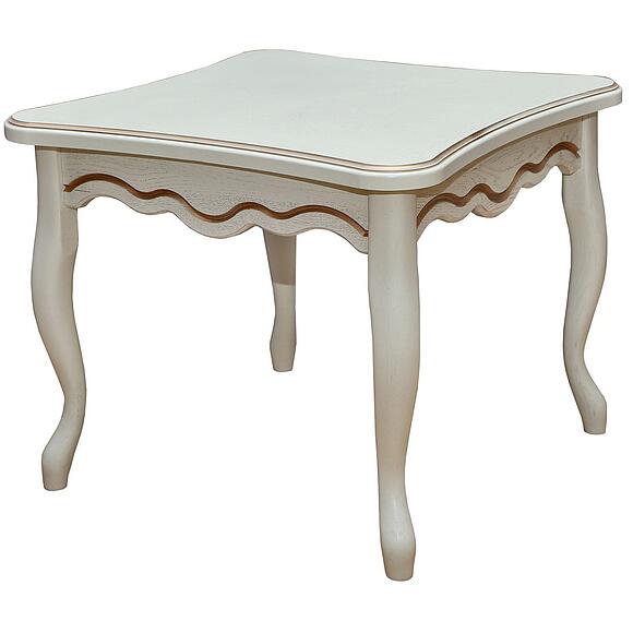 Стол журнальный «Алези» П1.350.0.42 (П354.05), Материал: массив дуба, Цвет: Слоновая кость с золочением (stol_jurn_alezi_04_p354_05_slon_kost.jpg) Стол журнальный «Алези» П1.350.0.42 (П354.05)