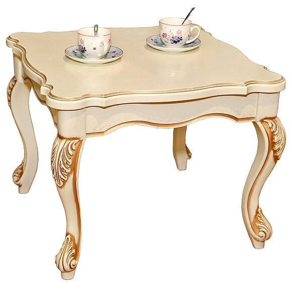 Стол журнальный «Алези» П1.350.0.43 (П354.07), Материал: массив дуба, Цвет: Слоновая кость с золочением (stol_jurn_alezi_05_p354_07_slon_kost.jpg) Стол журнальный «Алези» П1.350.0.43 (П354.07)