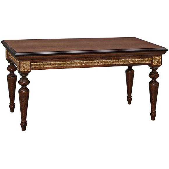 Стол журнальный «Милана 03» П4.265.0.03(299.03), Материал: МДФ+шпон, Цвет: Черешня с золочением (stol_jurn_milana_03_p299_03_chereshnya_zoloto.jpg) Стол журнальный «Милана 03» П4.265.0.03(299.03)