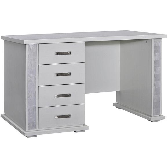 Стол письменный «Тунис» П6.343.2.25-01 (П343.25Ш), Материал: ДСП+шпон, Цвет: Слоновая кость с серебром (stol_pism_tunis_p343_25_slon_kost_serebro.jpg) Стол письменный «Тунис» П6.343.2.25-01 (П343.25Ш)