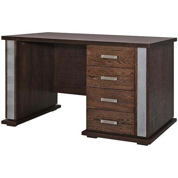 Стол письменный «Тунис» П6.343.2.25 (П343.25-1Ш), Материал: ДСП+шпон, Цвет: Венге с серебром (stol_pism_tunis_p343_25_venge-1-1.jpg) Стол письменный «Тунис» П6.343.2.25 (П343.25-1Ш)