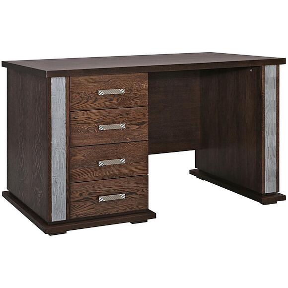 Стол письменный «Тунис» П6.343.2.25-01 (П343.25Ш), Материал: ДСП+шпон, Цвет: Венге с серебром (stol_pism_tunis_p343_25_venge.jpg) Стол письменный «Тунис» П6.343.2.25-01 (П343.25Ш)