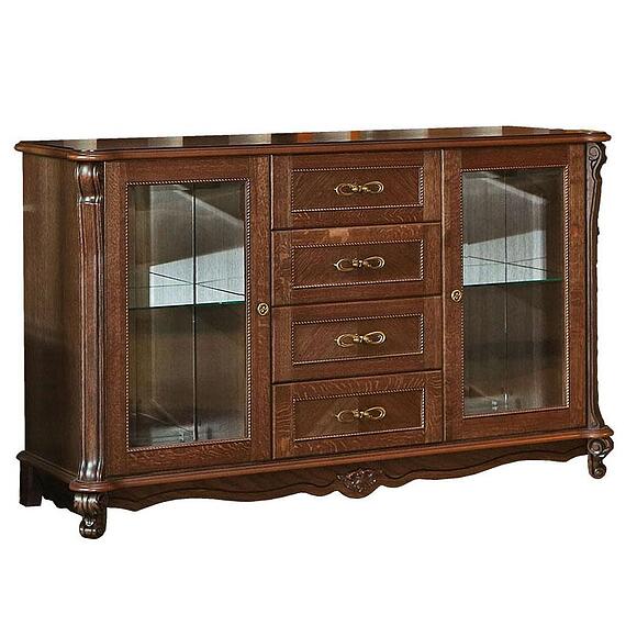 Тумба «Алези» П1.350.0.01 (П350.01), Материал: массив дуба, Цвет: Табак (tumba_alezi_P350-1_tabak_2.jpg) Тумба «Алези» П1.350.0.01 (П350.01)