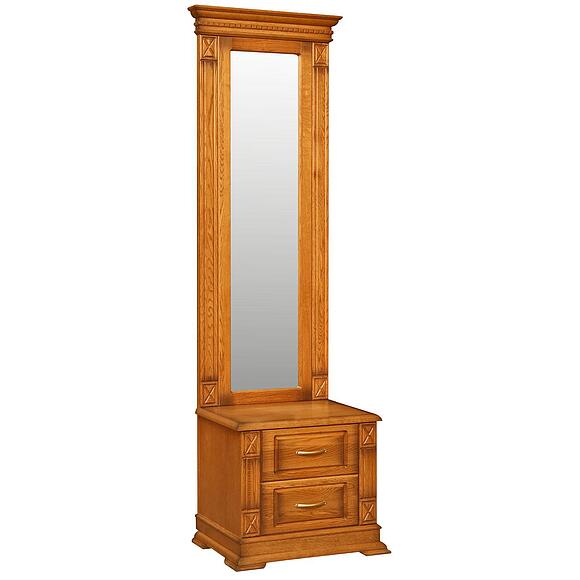 Трюмо «Верди Классик» П3.0487.3.08, Материал: массив дуба, Цвет: Дуб рустикаль с патинированием (tumba_s_zerkalom_verdi_p410_08_dub_rustikal_patinir-2.jpg) Трюмо «Верди Классик» П3.0487.3.08