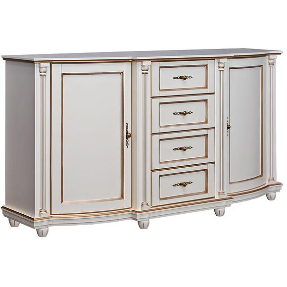 Тумба 3д «Валенсия Классик» П3.0589.0.05, Материал: массив березы, Цвет: Античная темпера с золочением (tumba_valensiya_3-4_p244_20_antich_tempera_zoloto-2.jpg) Тумба 3д «Валенсия Классик» П3.0589.0.05