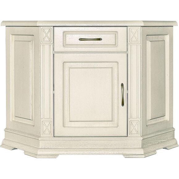 Тумба угловая «Верди Классик» П1.0487.0.01-01, Материал: массив дуба, Цвет: Слоновая кость (tumba_verdi_1u_p487_01-01_slon_kost-1.jpg) Тумба угловая «Верди Классик» П1.0487.0.01-01