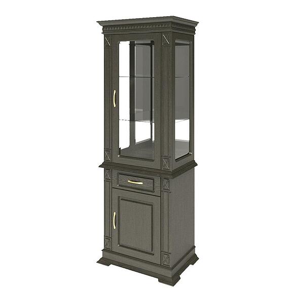 Шкаф комбинированный «Верди Классик» П1.0487.0.34, Материал: массив дуба, Цвет: Венге (venge5d258c1791abf-1.jpg) Шкаф комбинированный «Верди Классик» П1.0487.0.34