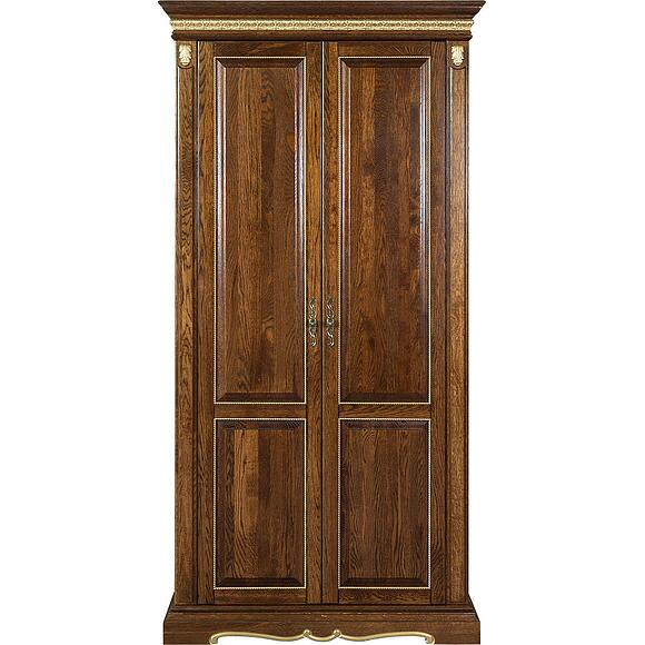 Шкаф «Милана 10» П4.265.1.10(294.10), Материал: массив дуба, Цвет: Черешня с золочением