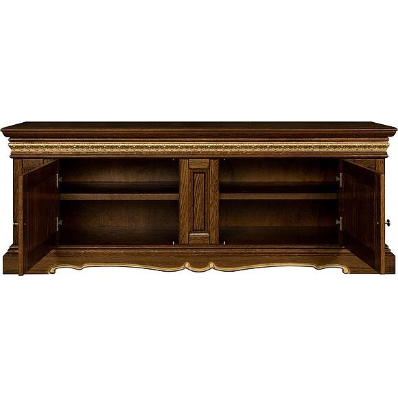 Тумба «Милана ТВ3с» П4.265.0.15(265.15с), Цвет: Черешня с золочением