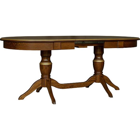 Стол обеденный «Верди» П4.487.4.13 (П106.06-01), Материал: массив дуба, Цвет: Черешня с золочением