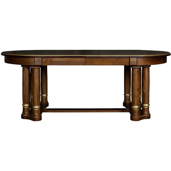 Стол обеденный «Атлант» П4.191.4.01 (П191.01), Материал: МДФ+шпон, Цвет: Черешня с золочением