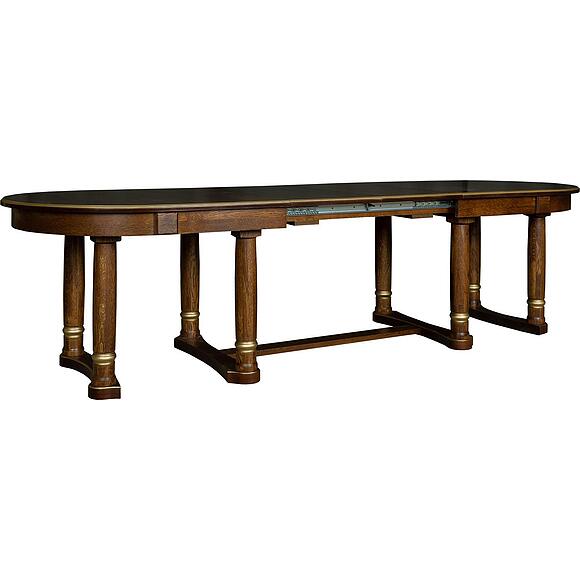 Стол обеденный «Атлант» П4.191.4.01 (П191.01), Материал: МДФ+шпон, Цвет: Черешня с золочением