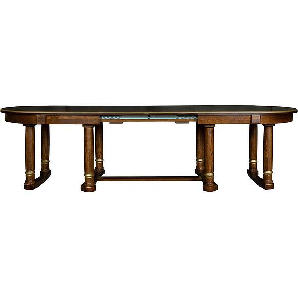 Стол обеденный «Атлант» П4.191.4.01 (П191.01), Материал: МДФ+шпон, Цвет: Черешня с золочением