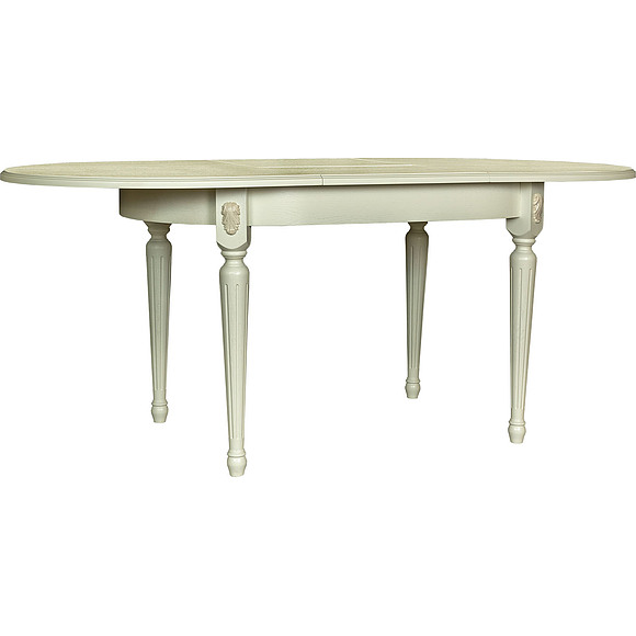 Стол «Милана 10» П4.265.0.24(313.02), Материал: массив дуба, Цвет: Слоновая кость